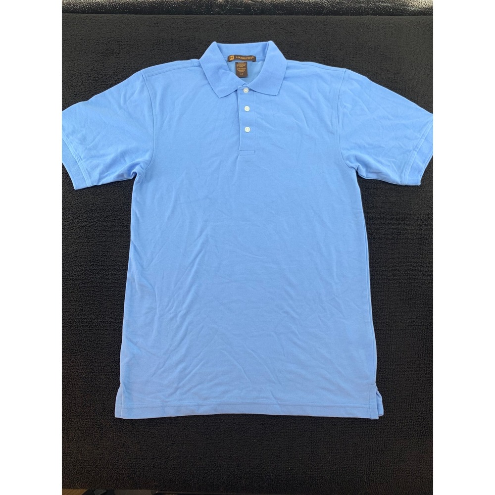 Harriton Light Blue Short Sleeve Collared‎ Polo Shirt S/P